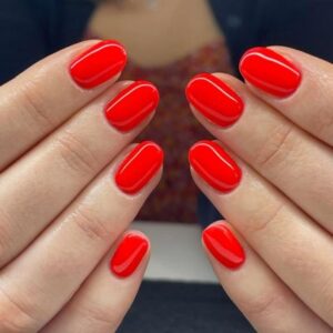 Luxury gel manicure with autumn tones at La Suite Corbridge